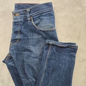 Raleigh Denim Jeans Size 31 Martin Blue Dark Wash Handcrafted Slim Straight USA